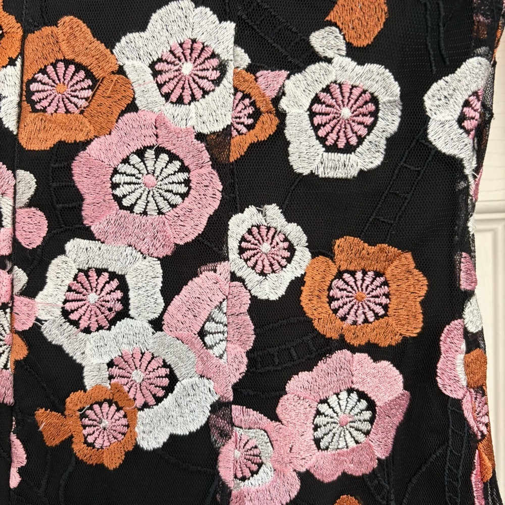 French Connection floral appliqué mini dress - Picture 6 of 13